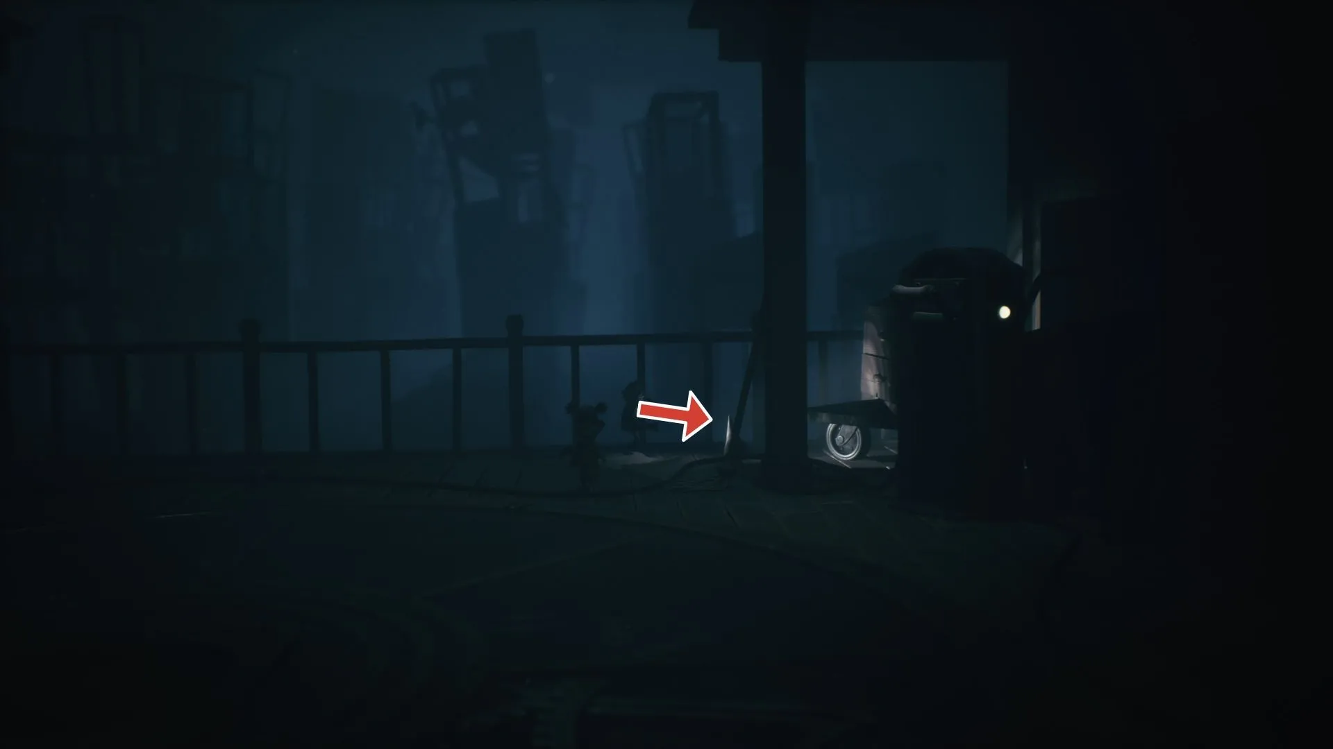 Nome #3 lộ ra sau khi giải puzzle ánh sáng Little Nightmares 3