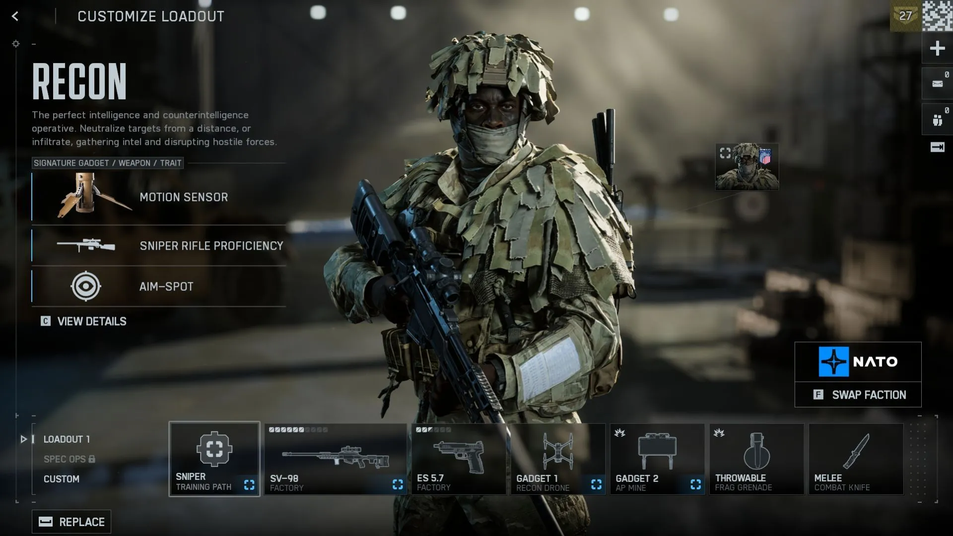 Recon Battlefield 6 bắn tỉa trên địa hình