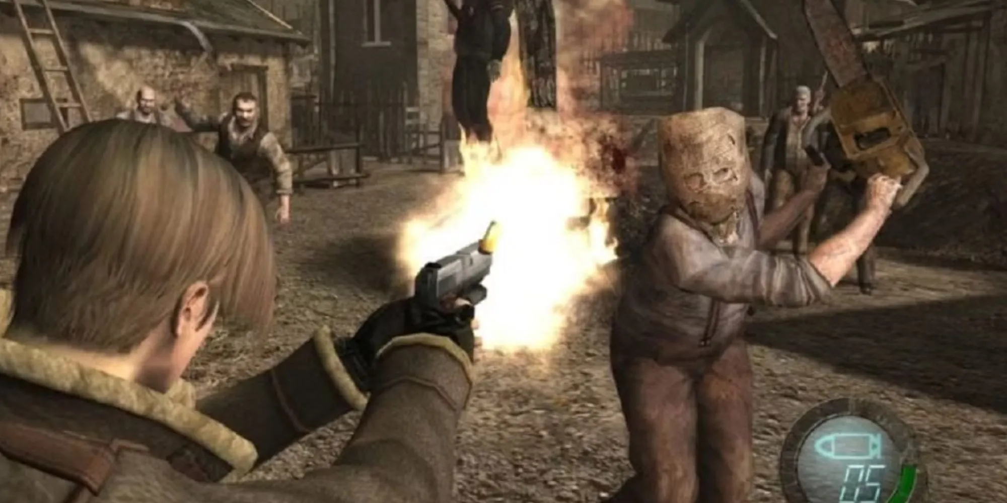 Resident Evil 4 trên GameCube với phong cách góc nhìn và hành động kinh dị sống động