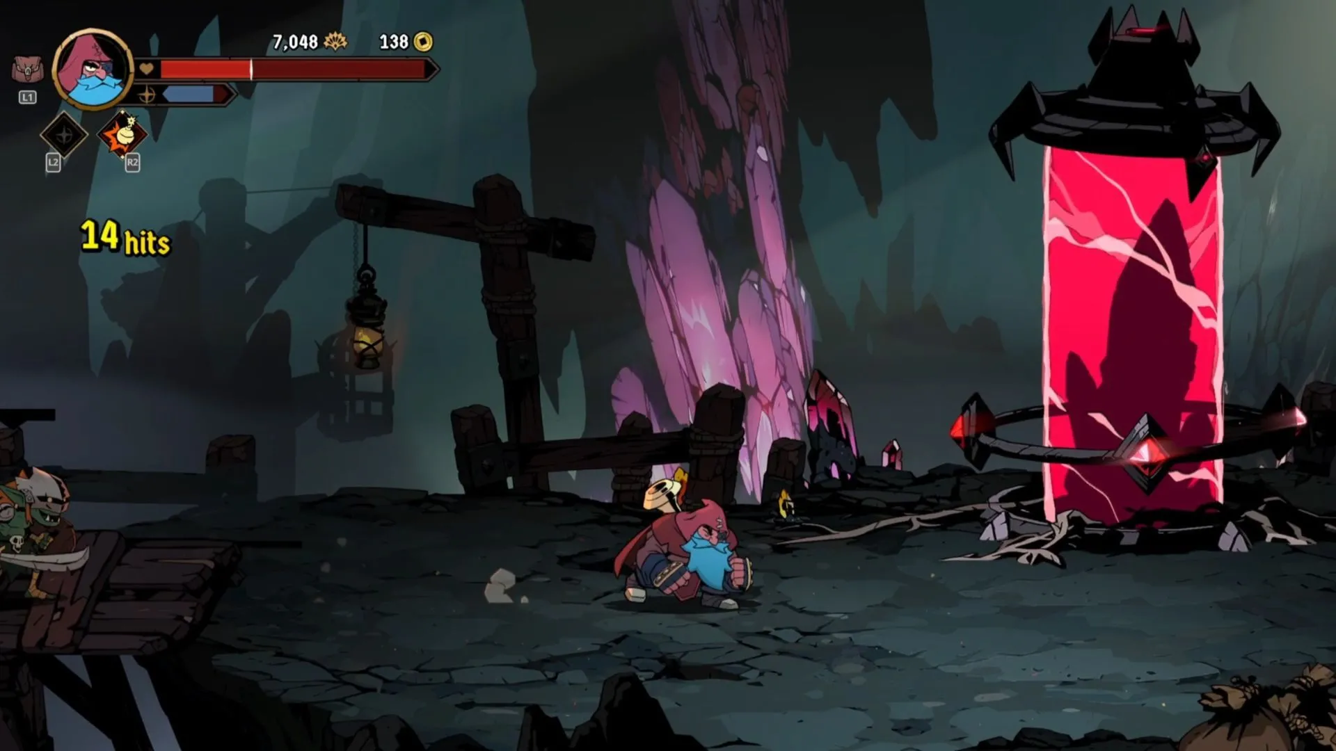 Ritual of Thunder ở Old Mines — đường hầm mỏ và tinh thể