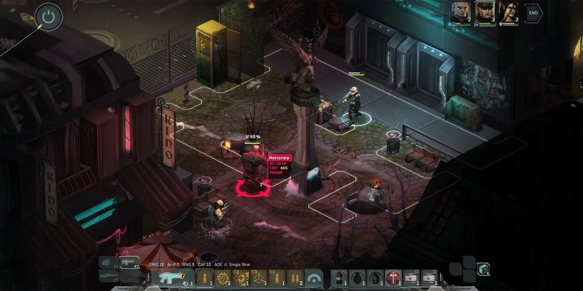Shadowrun Dragonfall - combat isometric, cyberpunk meets fantasy