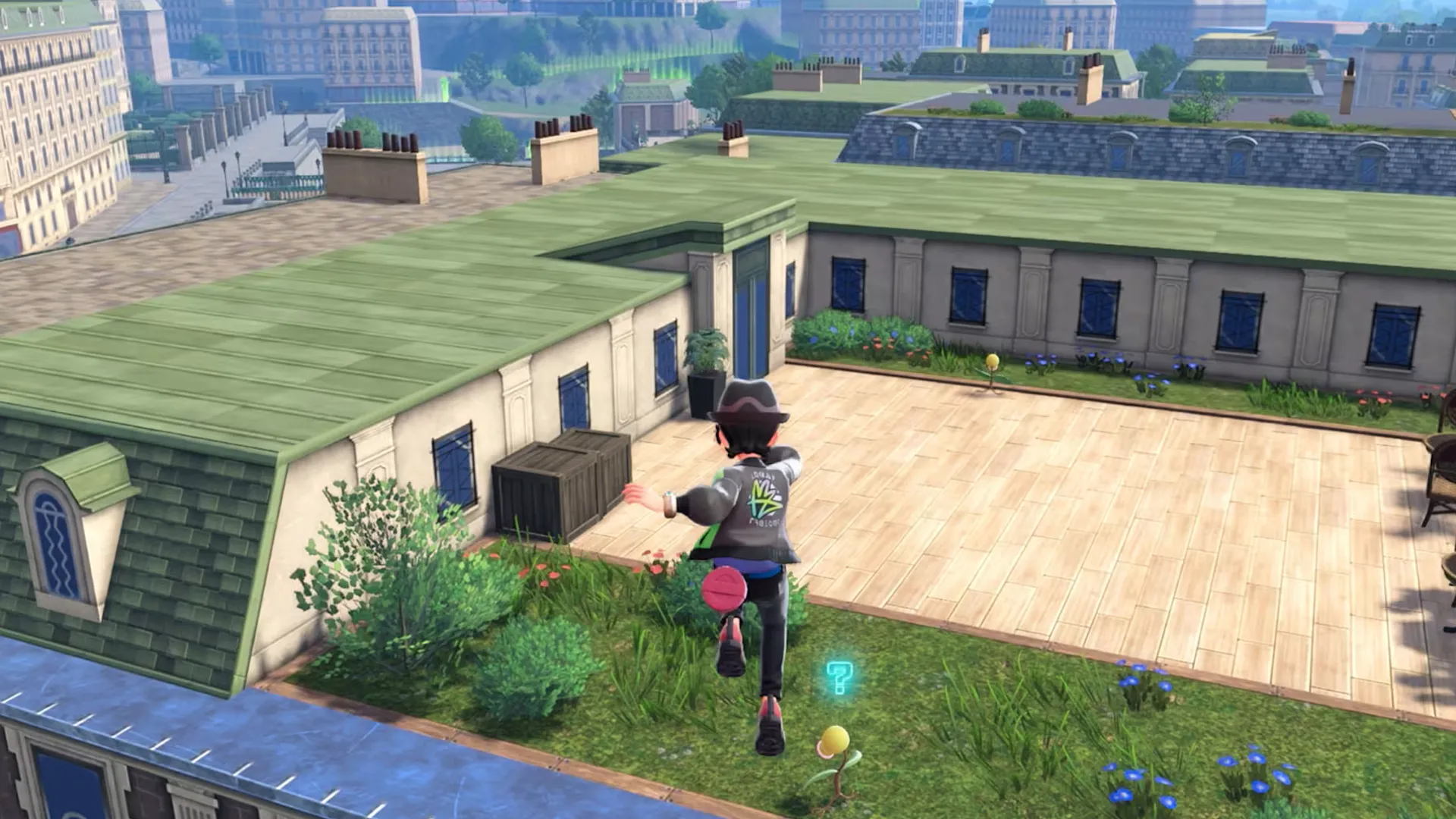 Shiny xuất hiện trên mái nhà trong Pokémon Legends: Z-A, ví dụ vị trí spawn hiếm gặp