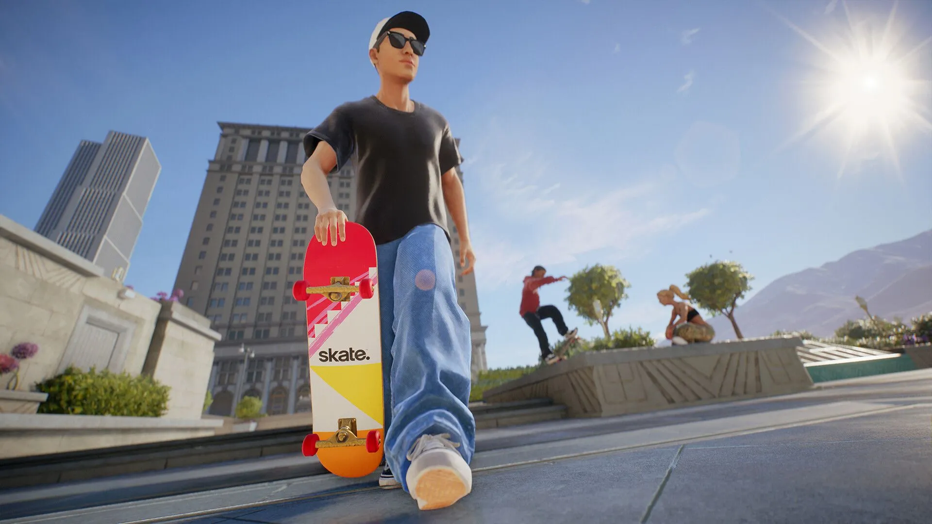 Skate Early Access - cảnh gameplay trượt ván trong đô thị, ảnh bìa quảng bá game