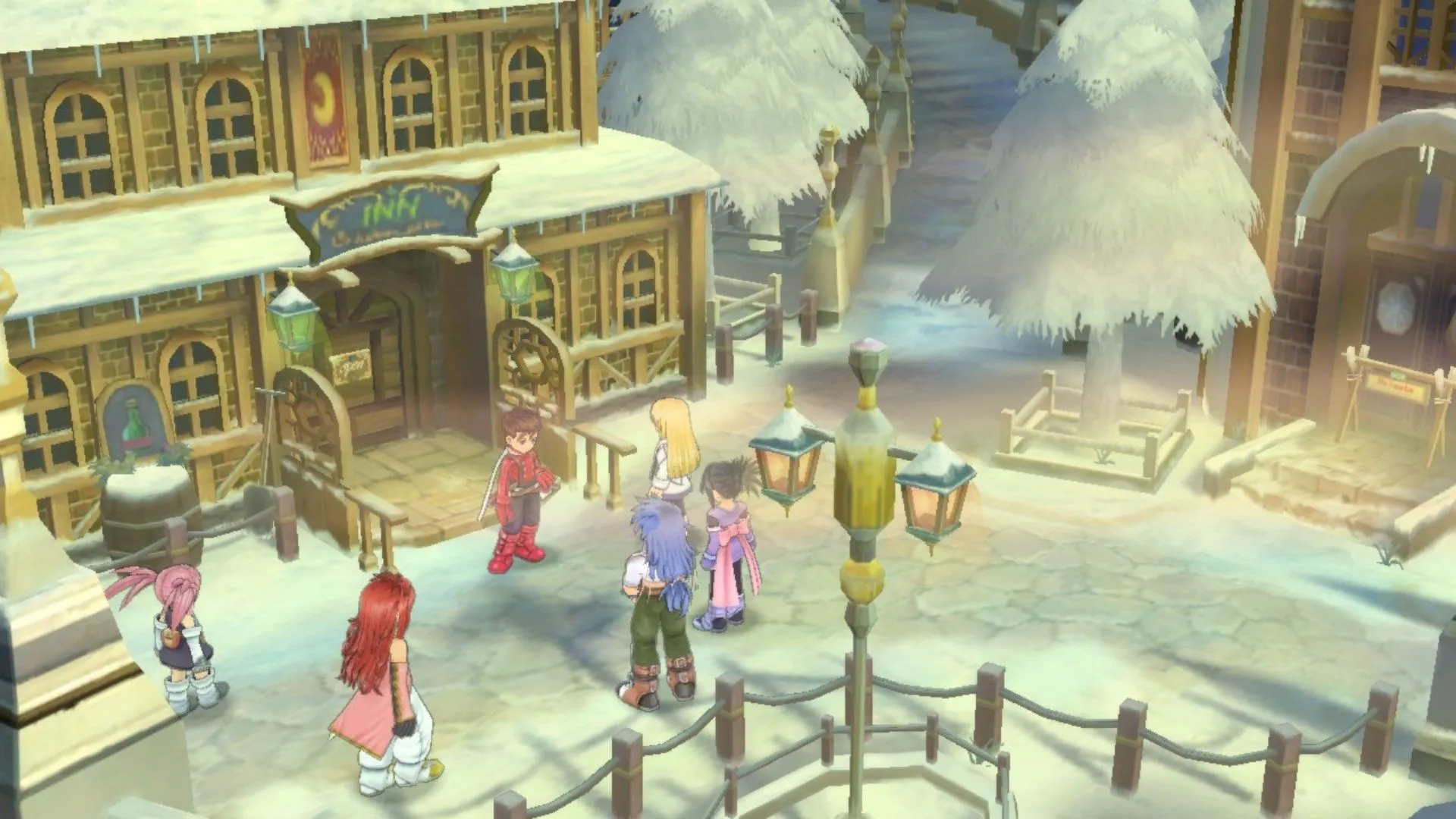 Tales of Symphonia trên GameCube, bìa và cảnh trận chiến động